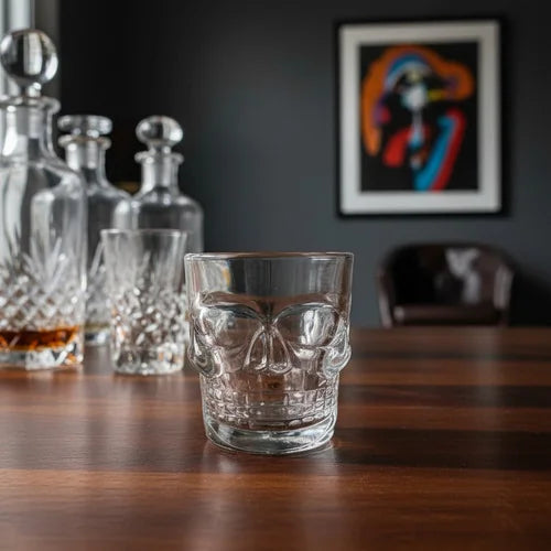 Set x 6 Copas Shots Calavera 48 ml Transparentes