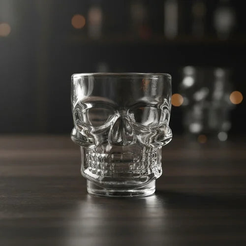 Set x 6 Copas Shots Calavera 48 ml Transparentes
