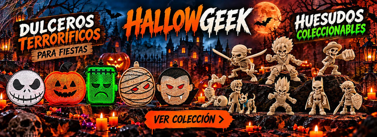 HallowGeek StarkGeek - dulceros terroríficos y huesudos coleccionables para fiestas Halloween