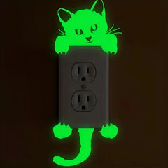 Sticker Luminoso Gatito para Interruptor
