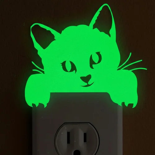 Sticker Luminoso Gatito para Interruptor