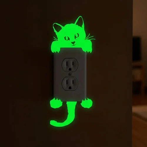 Sticker Luminoso Gatito para Interruptor