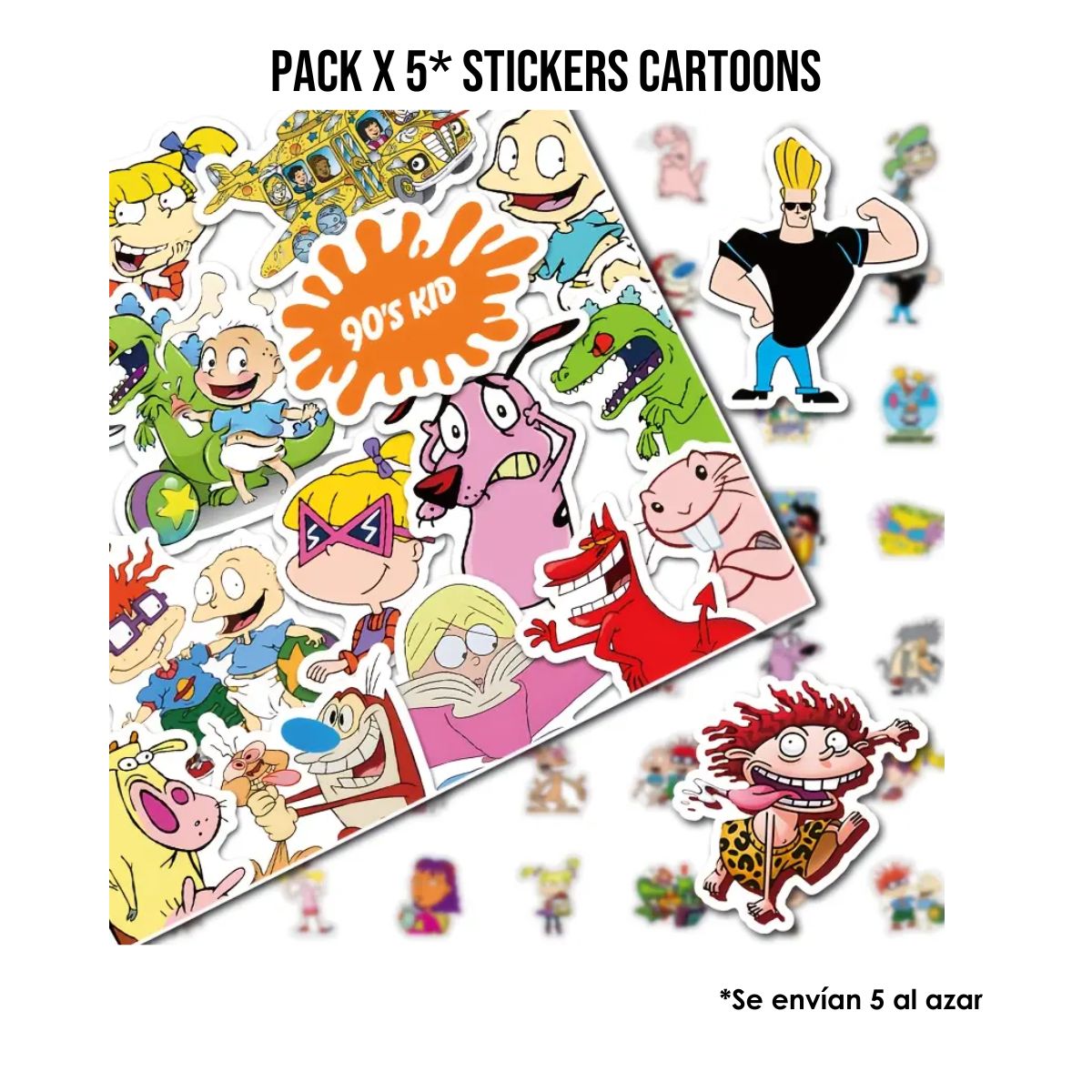 Pack x 5 Stickers Cartoons