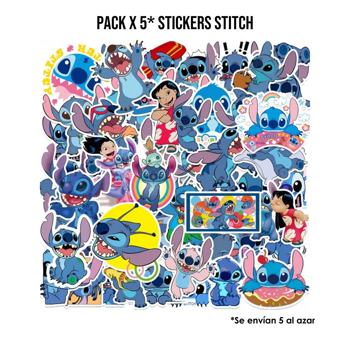 Pack x 5 Stickers Stitch