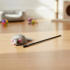 Varita Interactiva con Ratón para Gatos