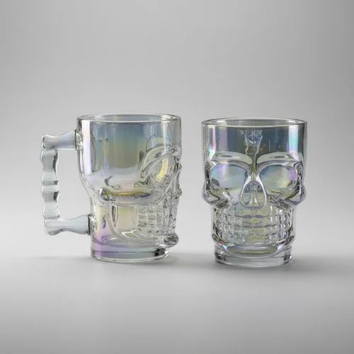 Vaso Cervecero Calavera 500 ml Tornasol (1 Unidad)