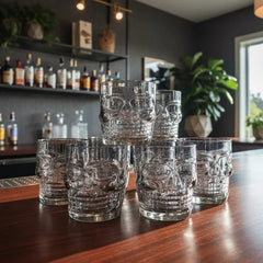 Vaso Whiskero Calavera 290 ml Negro