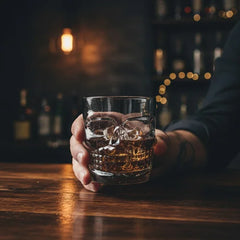 Vaso Whiskero Calavera 290 ml Negro