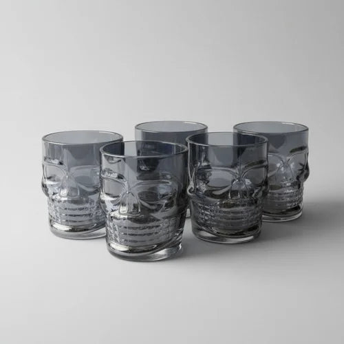 Vaso Whiskero Calavera 290 ml Negro