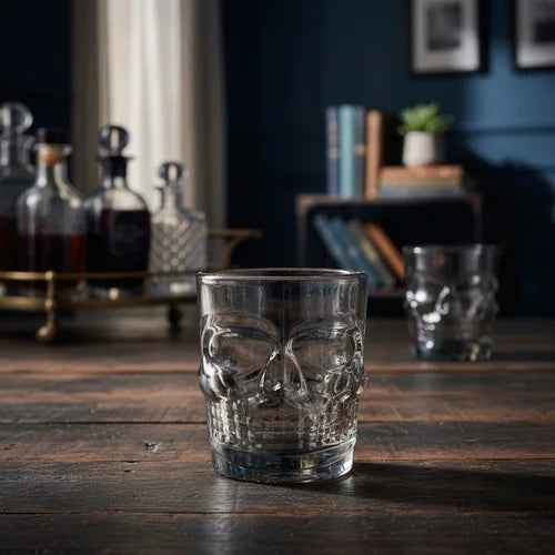 Vaso Whiskero Calavera 290 ml Negro