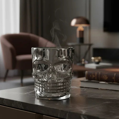 Vaso Whiskero Calavera 290 ml Negro