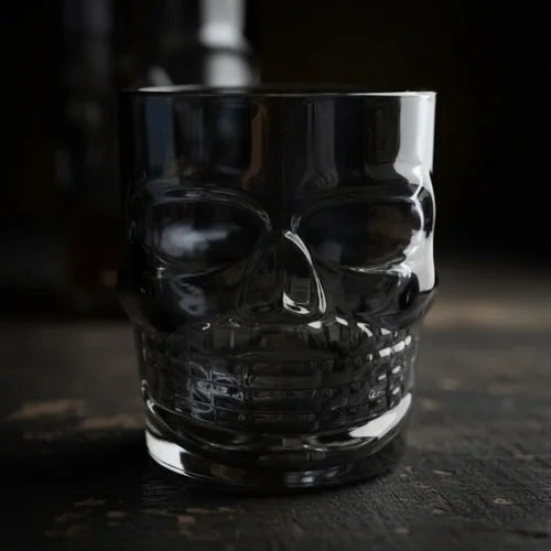 Vaso Whiskero Calavera 290 ml Negro