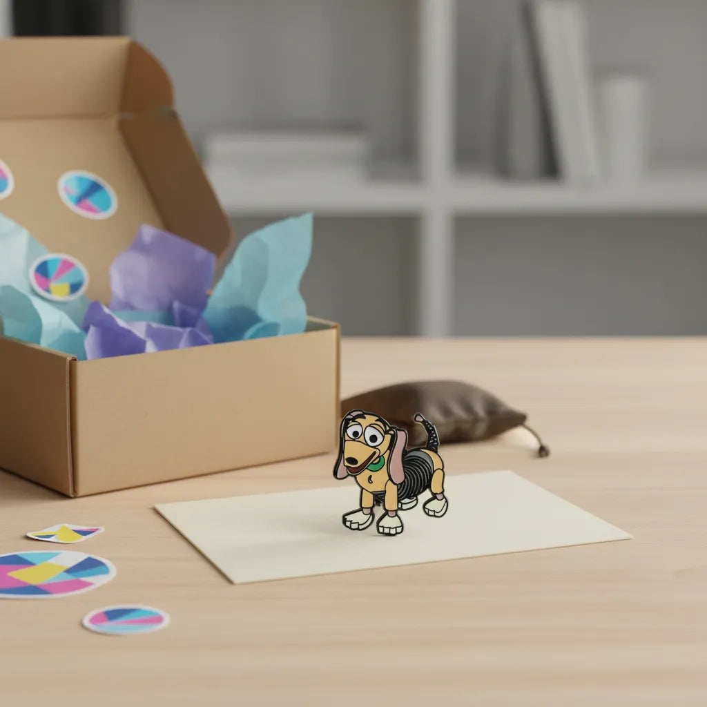 Pin Metálico Slinky Dog - Regalo unboxing geek